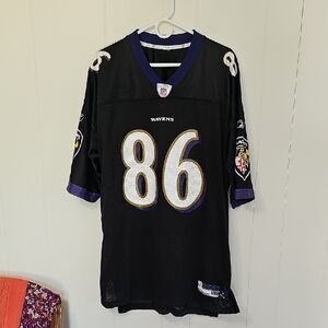 Vintage Reebok NFL Ravens Players Black Jersey HEAP XXL Collectible Dad Gift